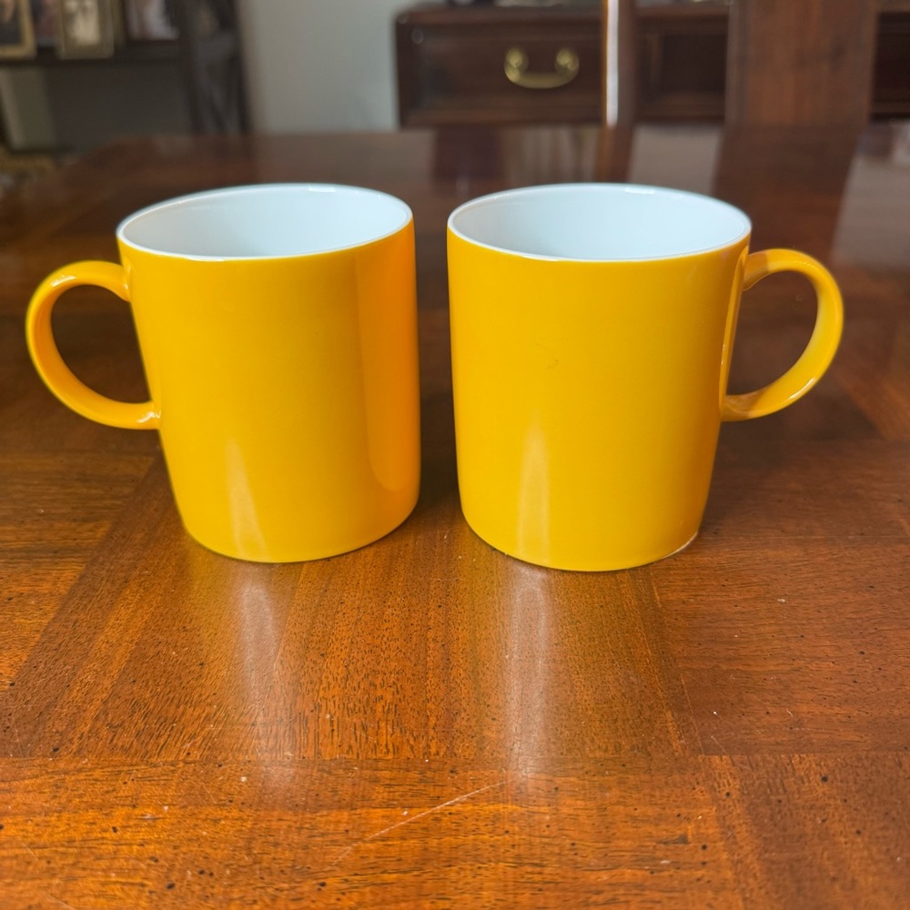 Thomas Rosenthal Group Germany yellow gold Coffee Tea  Mug Set